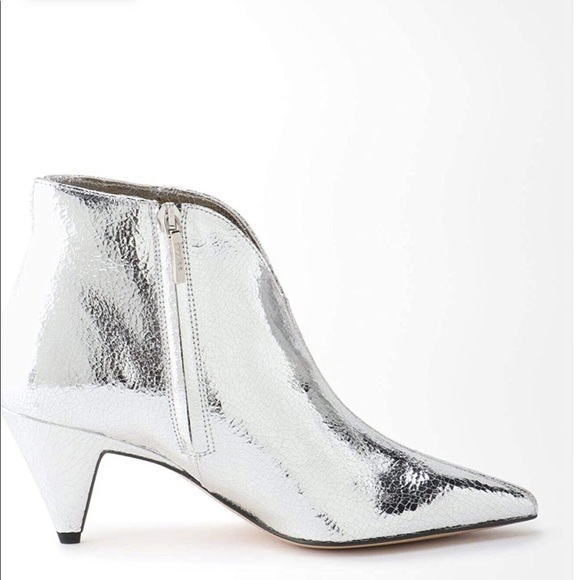 NEW IVYLEE COPENHAGEN VIVIAN V-Cut Boots in silver EU 36 US 6 - Picture 3 of 10